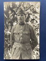 Alte Fotokarte AK, Soldat im Feld, ca. 1917, nach Solothurn