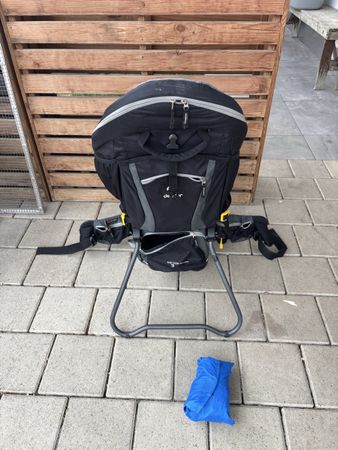 Deuter Kindertragerucksack Wanderung schwarz/grau guter Zust
