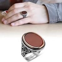 Bague en argent Silver S925 ring. Taille: 52 (6)