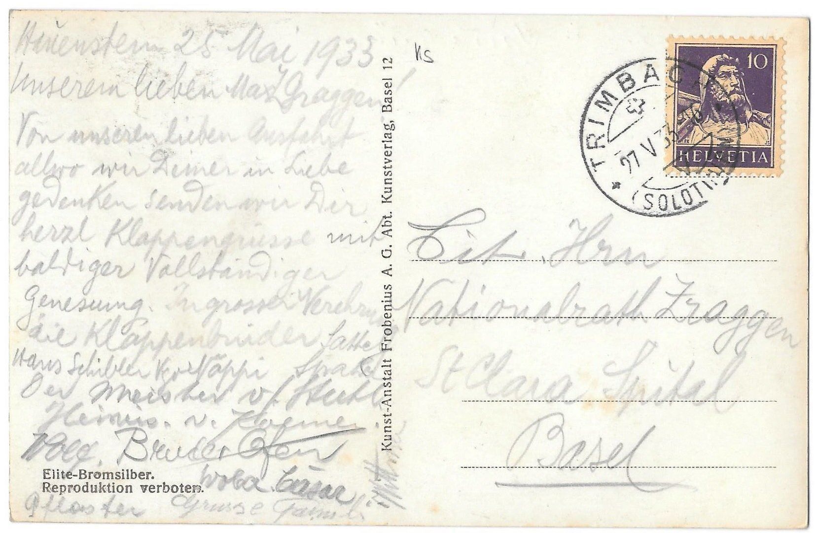 Cartoline postali: Trimbach Teilansicht – Usato da Olten venduto da clotaldi 1