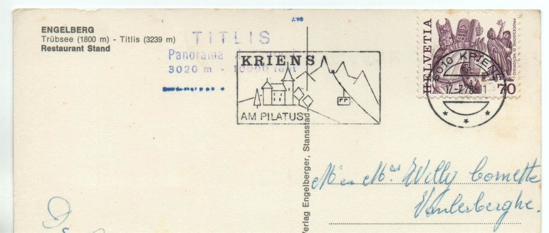 Cartes postales: ENGELBERG Luftseilbahn Titlis – D'occasion à Jona par philajona 1