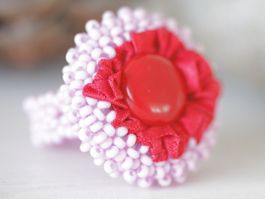 🟢 Bague fantaisie pièce unique / Handmade Ring NEUF NEU 57