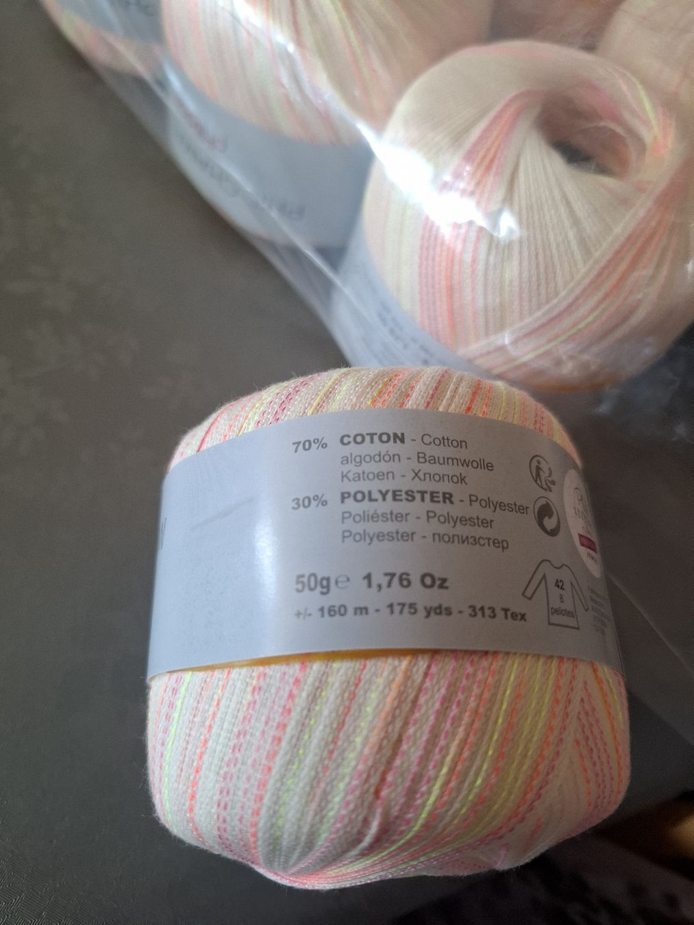 Laine: 10 x Strickgarn Phildar Phil Chamallow Neon Sommer-Farben! – Neuf avec emballage d'origine à Buchrain par Sracer0 3