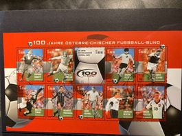 Österreich 2004 Kleinbogen 100 J. Fussball-Bund gestempelt