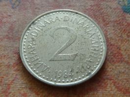 YOUGOSLAVIE  2  Dinara  1984  (P)