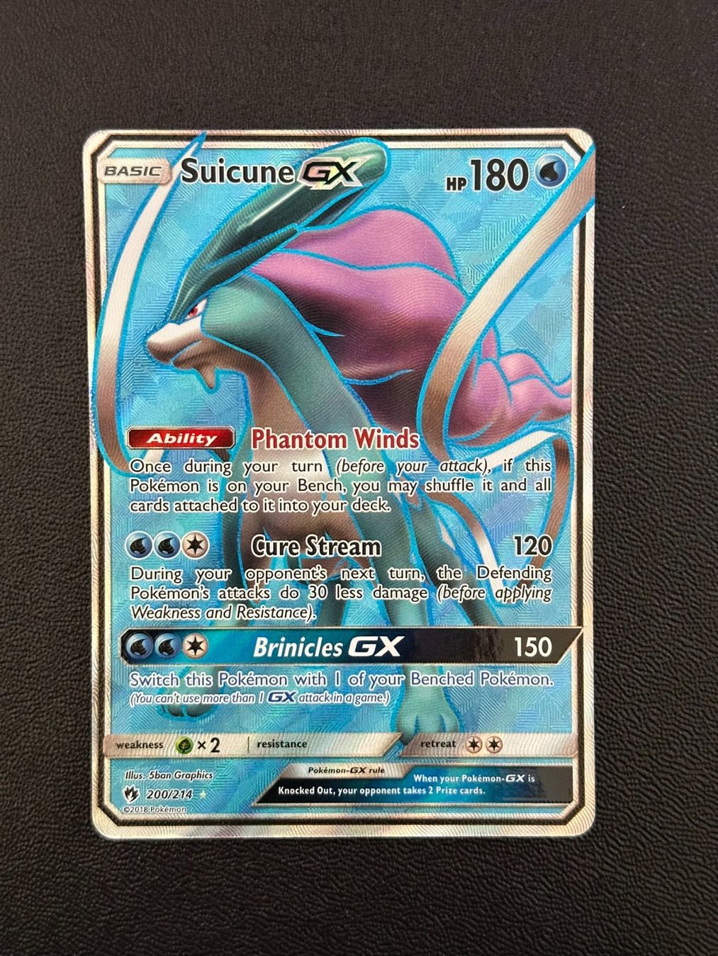 Pokémon Carte collezionabili: Suicune GX Lost Thunder 200/214 ENG – Usato da Felben-Wellhausen venduto da Collectorama_GmbH