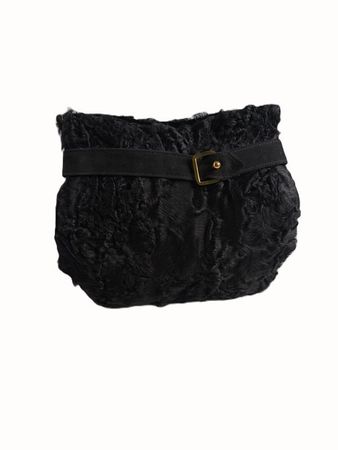 Pelz Tasche Muff Stil