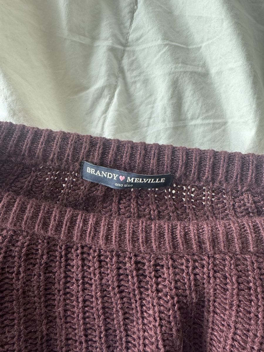Brandy Melville Maglioni & Felpe: Pull Brandy Melville marron tricot taille unique – Usato da Genève venduto da lejardindesvetements 2