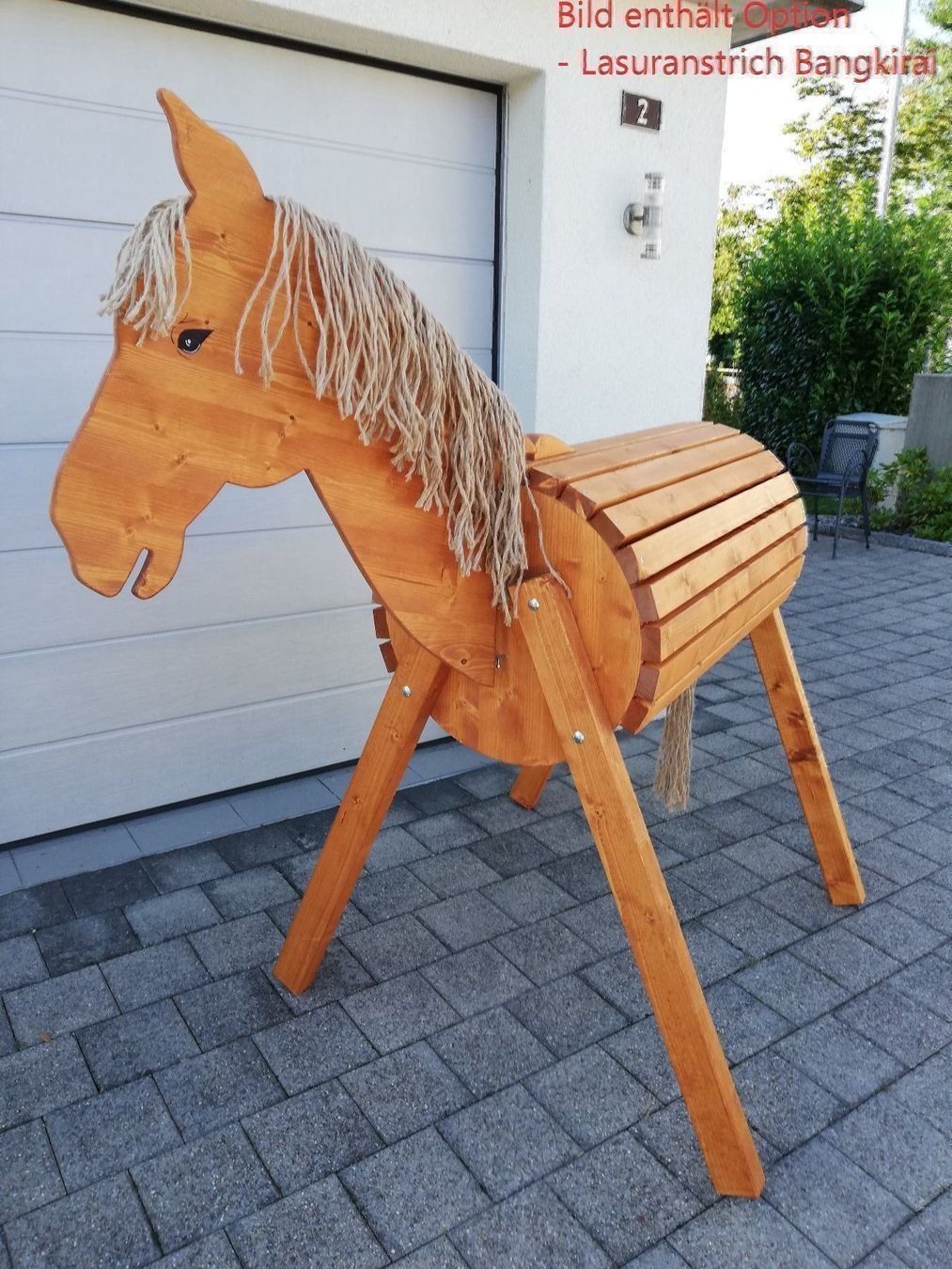 Giocattoli: Holzpferd Spielpferd, Grösse XL – Nuovo e nell'imballaggio originale da Wiezikon b.Sirnach venduto da Asti75 1
