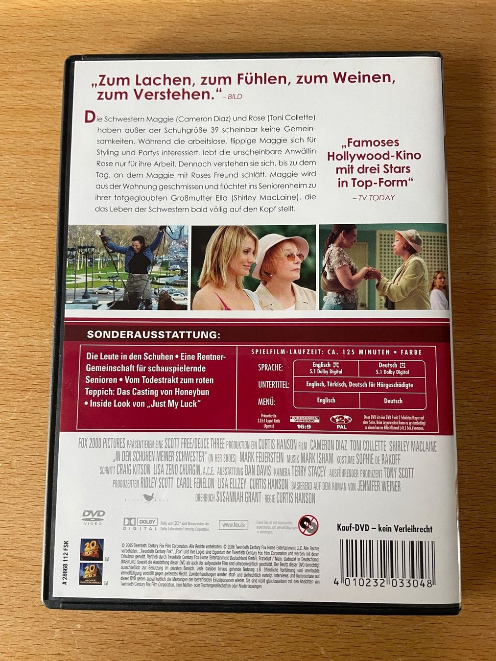 Tutti i DVDs: DVD In den Schuhen meiner Schwester – Usato da Erlinsbach venduto da Michel2006 2
