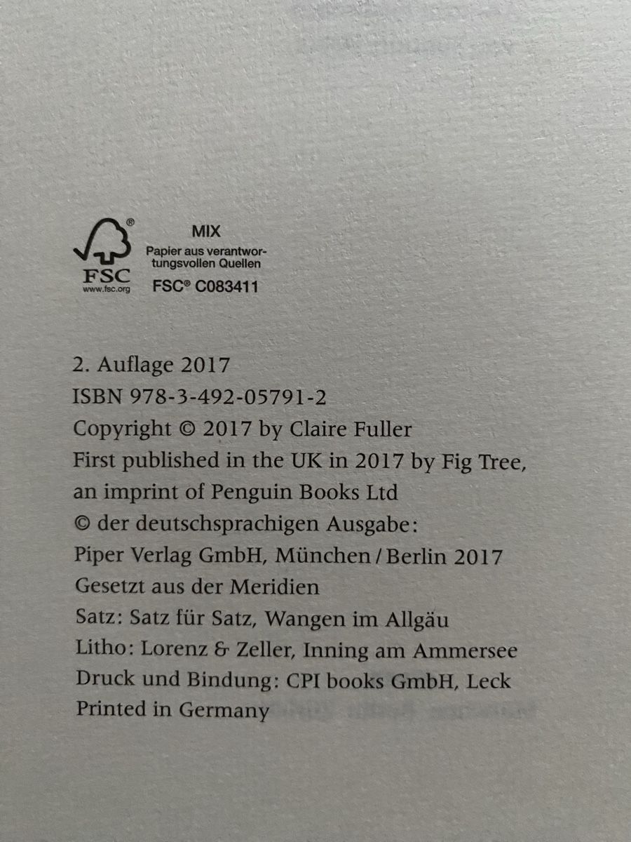 Bücher: Eine englische Ehe - Claire Fuller – Gebraucht aus Schwarzenburg von Michellu 6