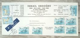 TR68 Enveloppe Grand Format Turquie 1975