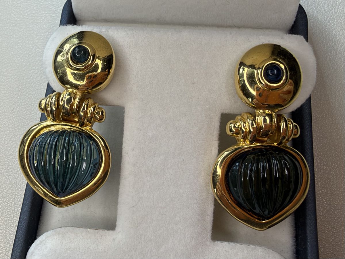 Orecchini pendenti & Orecchini a lobo: Vintage Ohrringe Clips Luxus Modeschmuck – Usato da Lamone venduto da LaCantinaMagica 4