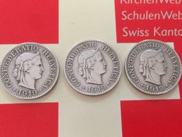 10 Rappen - TRIO 1919 ss-vz, nur 3,0 Mio!