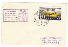 Lettre de Sissach BPA A269 pour Lausanne le 8.VI.39