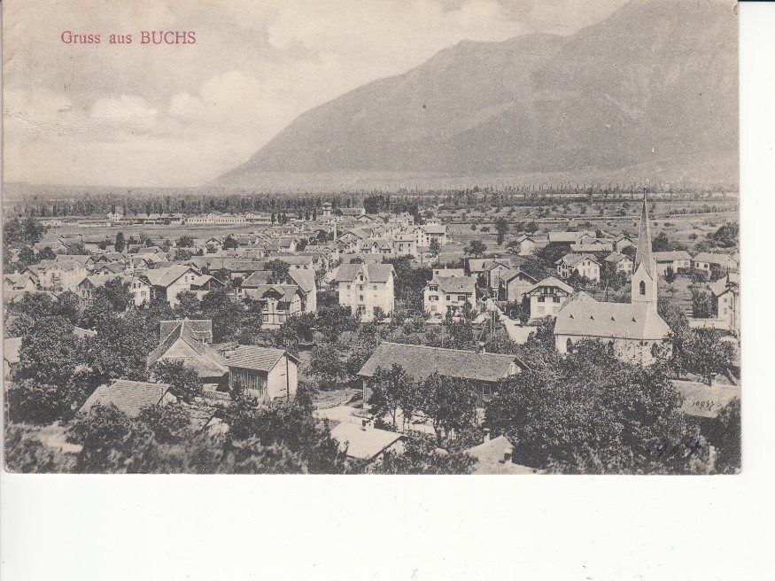 Ansichtskarten: Buchs 1914 – Gebraucht aus Bürglen TG von StampGraf