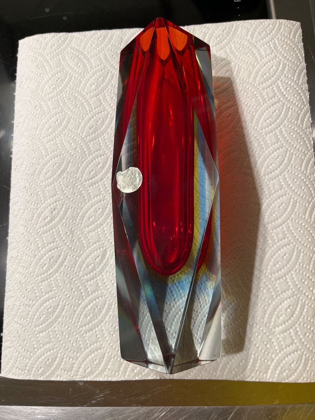 Murano Vasen & Gefässe: Murano Vase rot – Gebraucht aus Allschwil von metalltisch 4