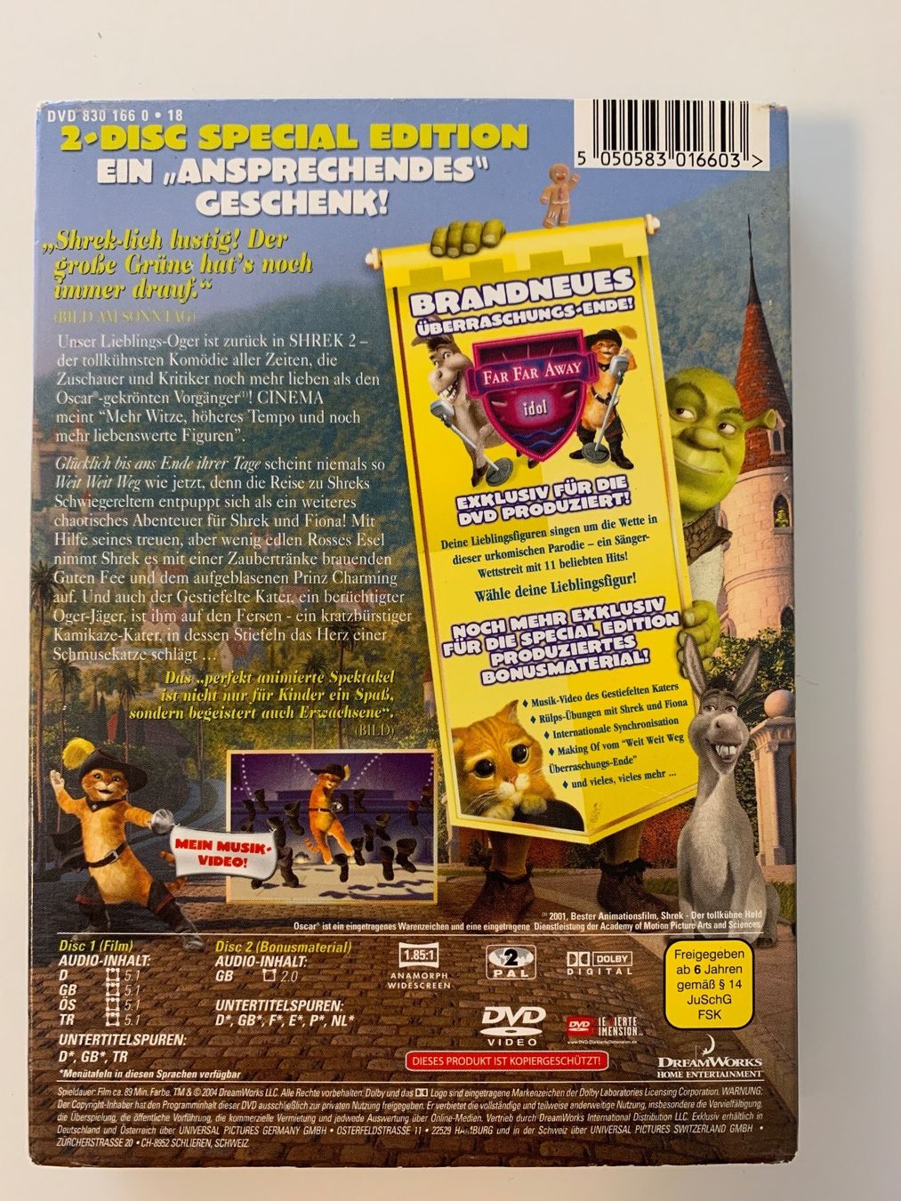 Alle DVDs: DVD- Shrek 2- Special Edition – Gebraucht aus Kreuzlingen von jamie45 1