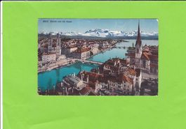 Zürich und die Alpen