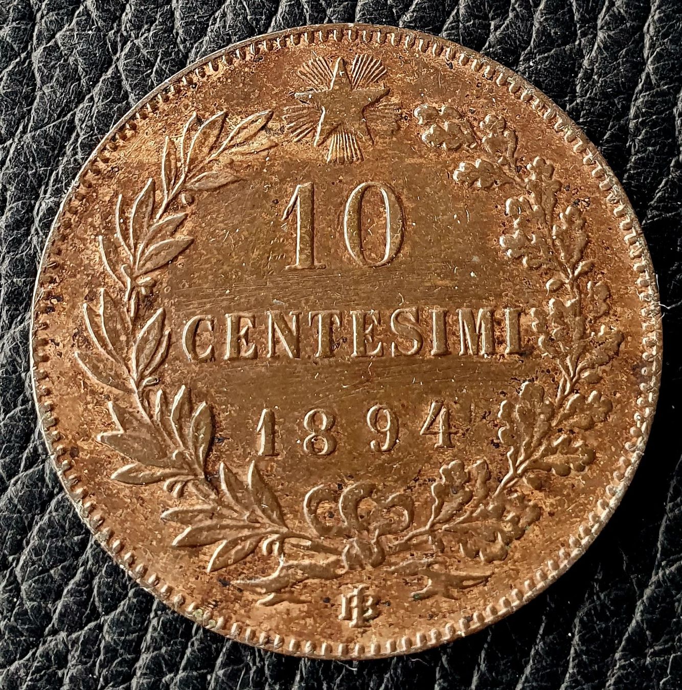 Alle Münzen: 10 Centesimi 1894 – Gebraucht aus Egerkingen von Acc1 1
