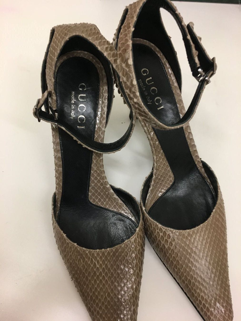 Gucci Damenschuhe: GUCCI PYTHON PUMPS, GR. 38, NEU, WUNDERSCHÖN! – Neu und originalverpackt aus Zürich von elegantissima2 5