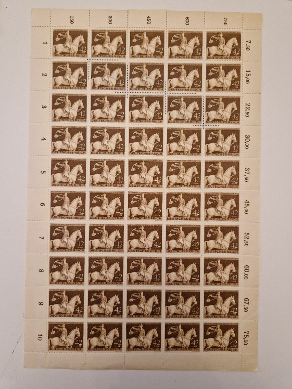 Alle Briefmarken: Deutsches Reich Briefmarken Bogen postfrisch – Neu (gemäss Beschreibung) aus St. Gallen von Enrico_SG