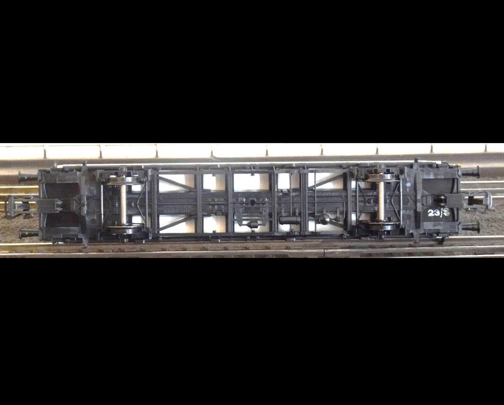 Roco Modellini di ferrovie: Fleischmann 5244, Container-Tragwagen "PERSIL" der DB – Usato da Grossaffoltern venduto da berner85 5