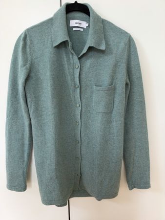 Notshy Cashmere Strickbluse blaugruen Groesse S 
