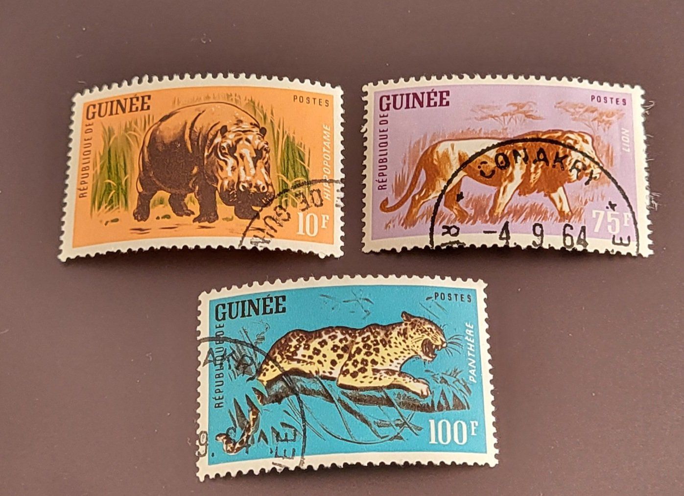 Tutti i francobolli: Guinea 1962 Tiere briefmarken – Usato da St Gallen venduto da Stampsalshobby