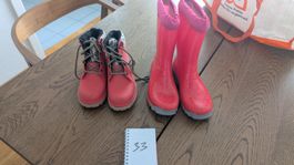 Kinder Stiefel und Gummistiefel Pink 