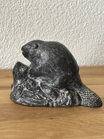 Vintage Biber Figur „A Wolf Original“ Hand Made in Canada