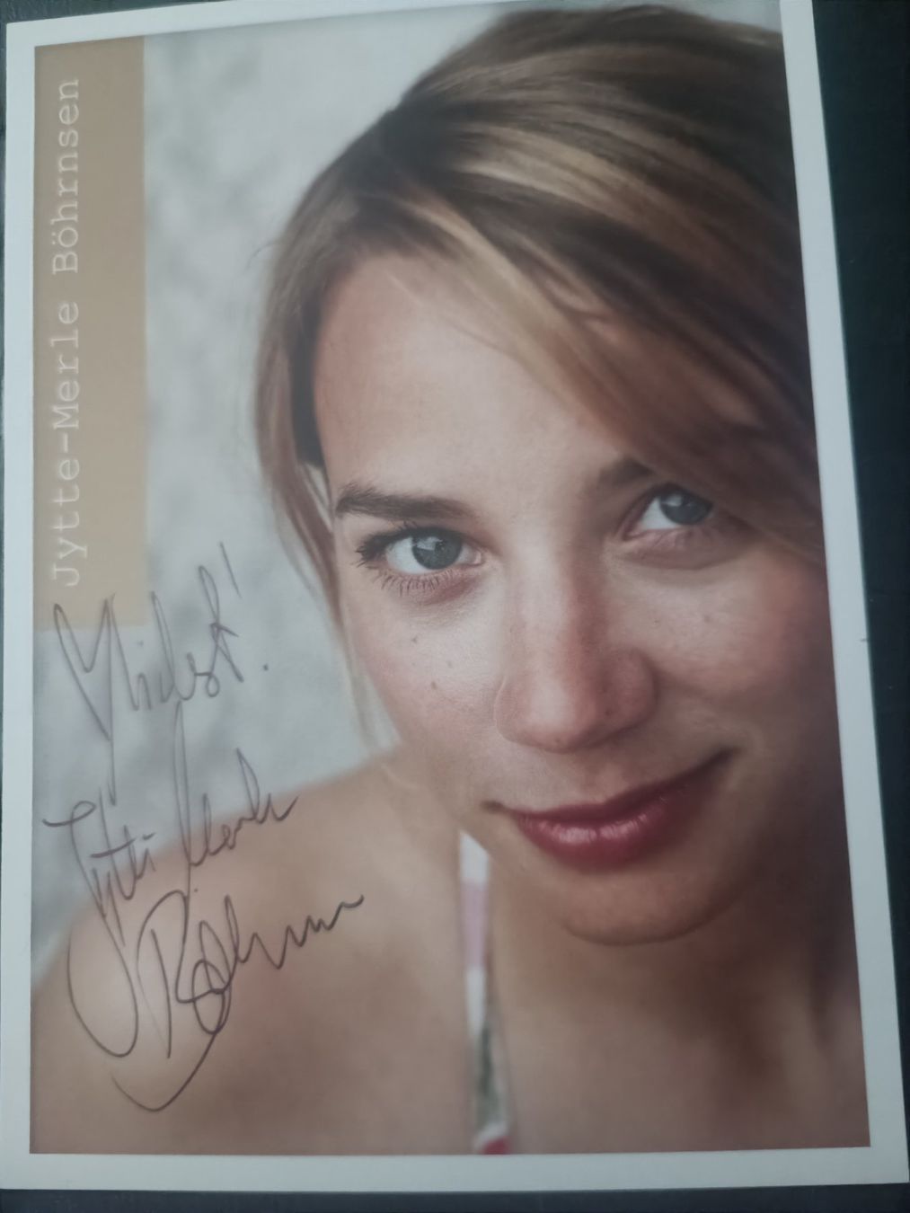 Autografi: Jytte-Merle Böhrnse - handsigniert – Usato da Menziken venduto da Artographs