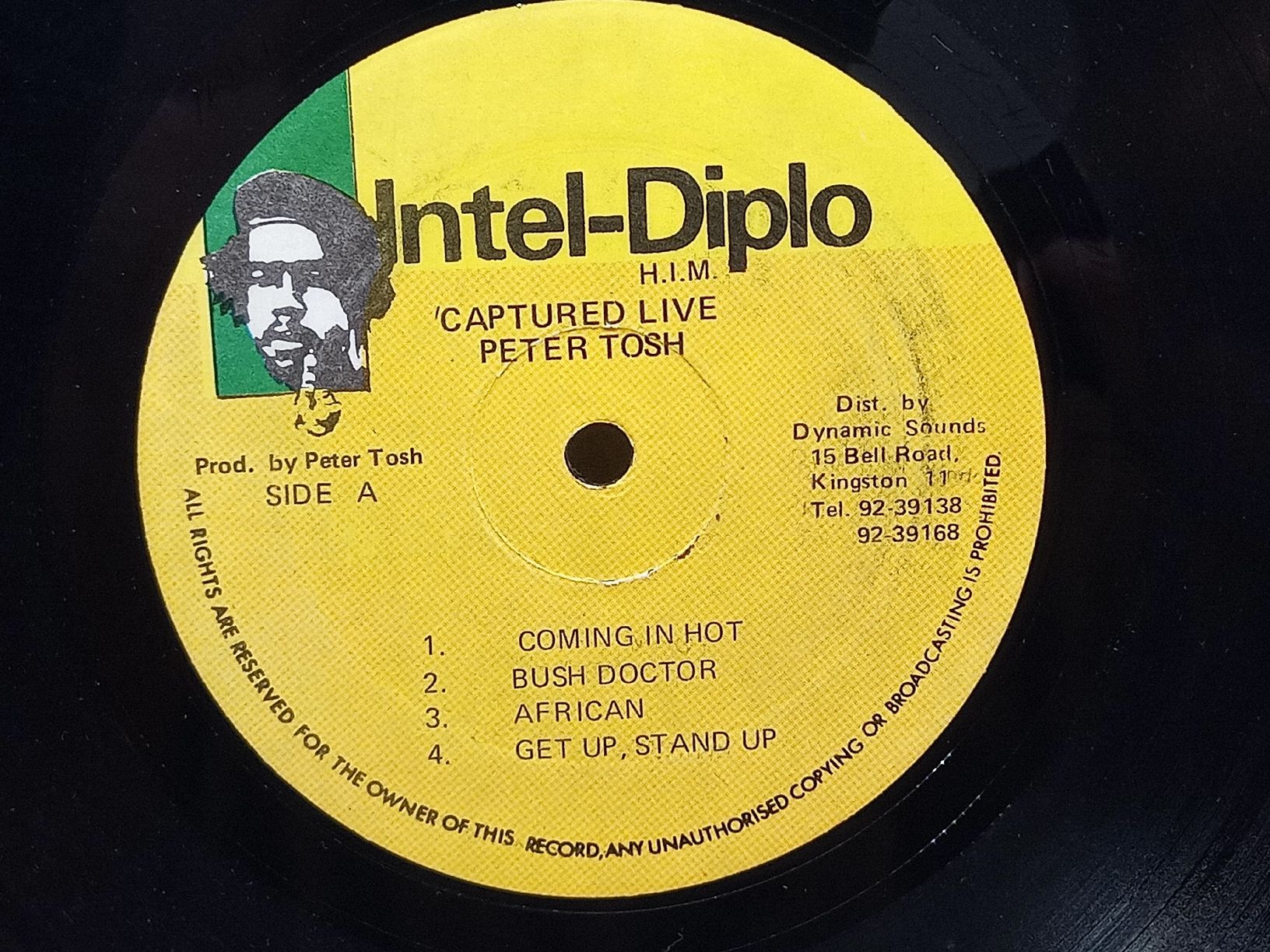 Dischi in vinile: Peter Tosh Captured Live Vinyl LP gebraucht 1984 – Usato da basel venduto da markusb07 4