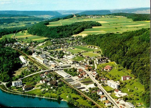 Cartoline postali: SCHINZNACH BAD Flugaufnahme – Usato da Jona venduto da philajona