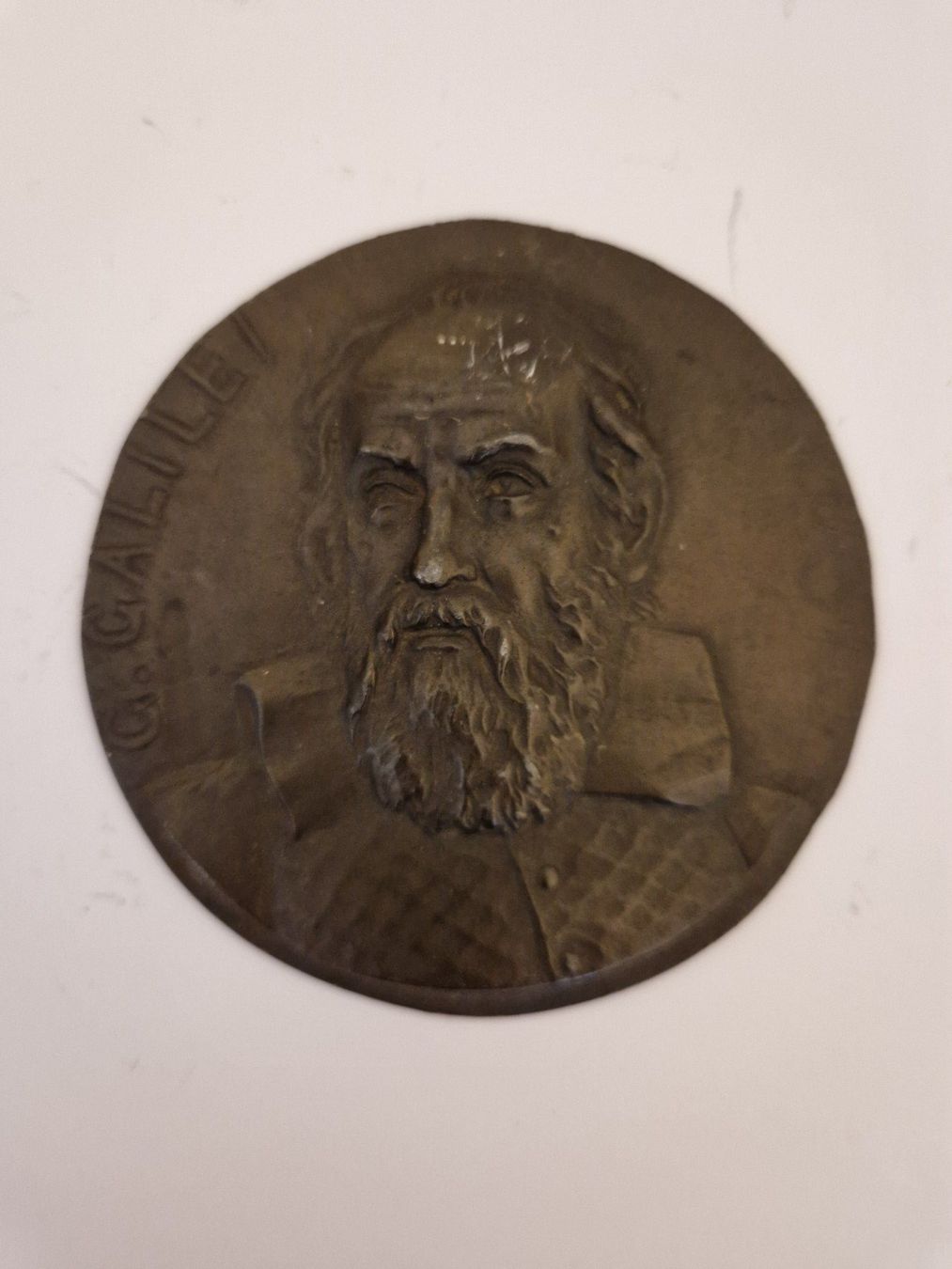 Sculture & Statue: Antike Portraitplakette Bronze "G. Galilei" – Usato da Burgdorf venduto da gre_2ftz
