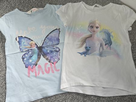2 T-Shirts, "Die Eiskönigin", Gr. 104-110