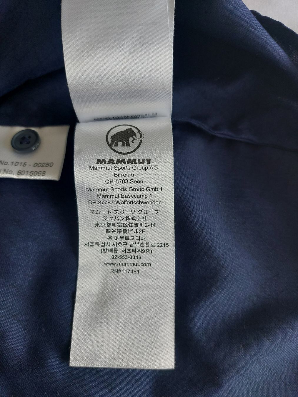 Mammut Camicette: Mammut Hemd Gr.XL,  Blau-schwarz mit Muster  – Usato da Thun venduto da Alexanna 8