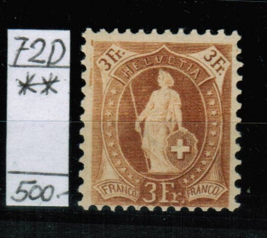 Tutti i francobolli: St.Helvetia Nr.72D ** postfrisch – Nuovo (secondo la descrizione) da Bern venduto da peri02