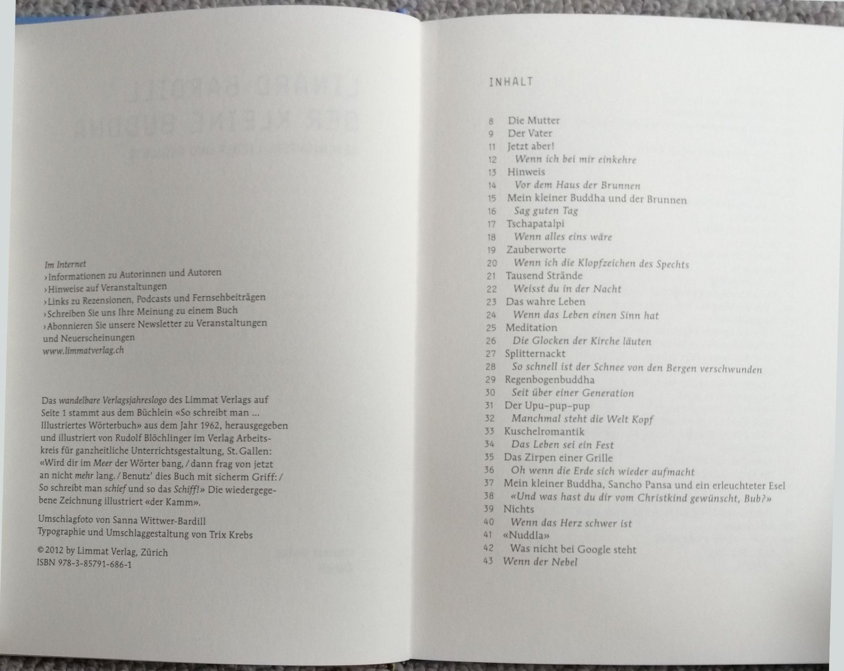 Libri: Linard Bardill:  Der kleine Buddha - Buch mit CD – Usato da Oberriet SG venduto da Atir47 2