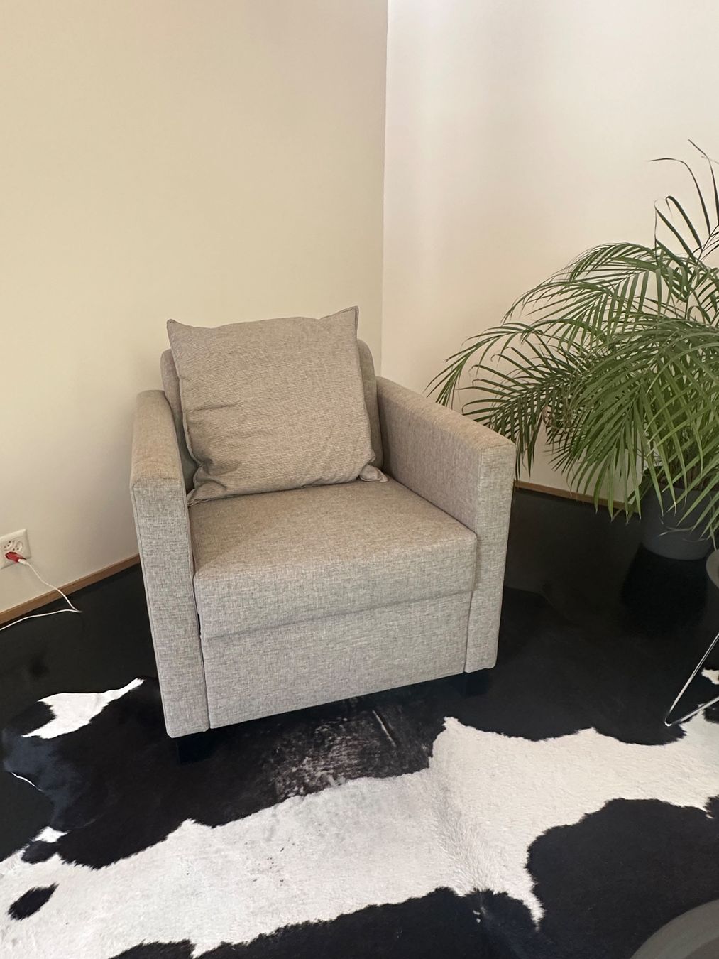 Poltrone: Sessel grau mit Kissen – Usato da Erlinsbach venduto da Srocky