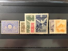 Japan 1894/23, Mi 70, 130-33, 155-56, KP 200.--