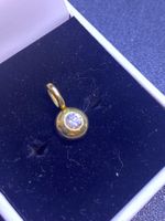 Gold 18Karat, Anhänger m. Brillant/Diamant, 750-er, Solitär
