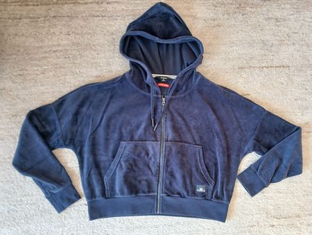 Superdry Hoodie Sweatjacke Nickiplüsch-Jäckli Samtsweatjacke