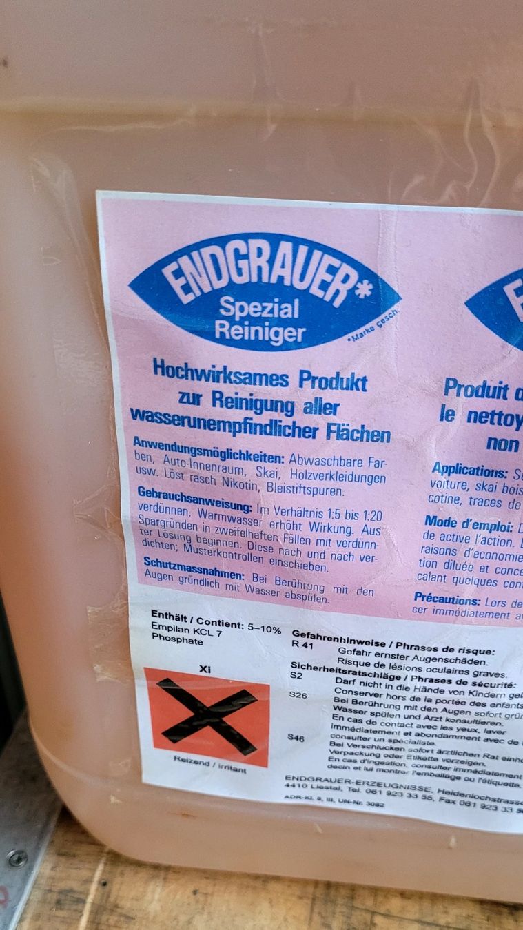 Accessori per altri veicoli: Endgrauer Spezial Reiniger 10L – Usato da Füllinsdorf venduto da Sunnebliemli7 2