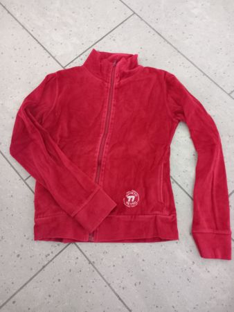 Rote Samtjacke, Gr.S, Fishbone