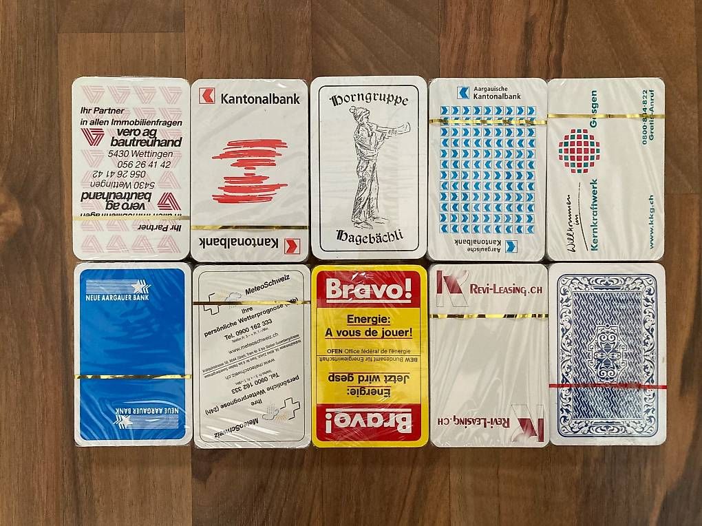 Giochi: 10 Päckli Jasskarten NEU – Usato da Full-Reuenthal venduto da Firu