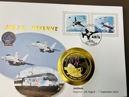 „Jubiläum“  Payerne Numisbrief vergoldet& versilberte Medail