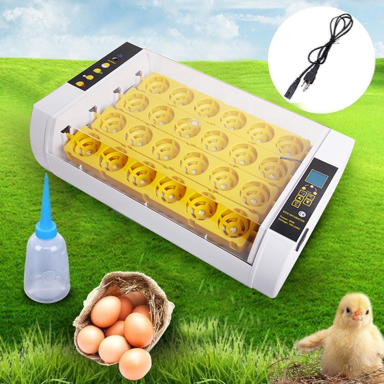 Sonstiges Tierzubehör: 24 Eier Brutmaschine Brutkaste Inkubator – Neu (gemäss Beschreibung) aus Thun von Newnewshop 5