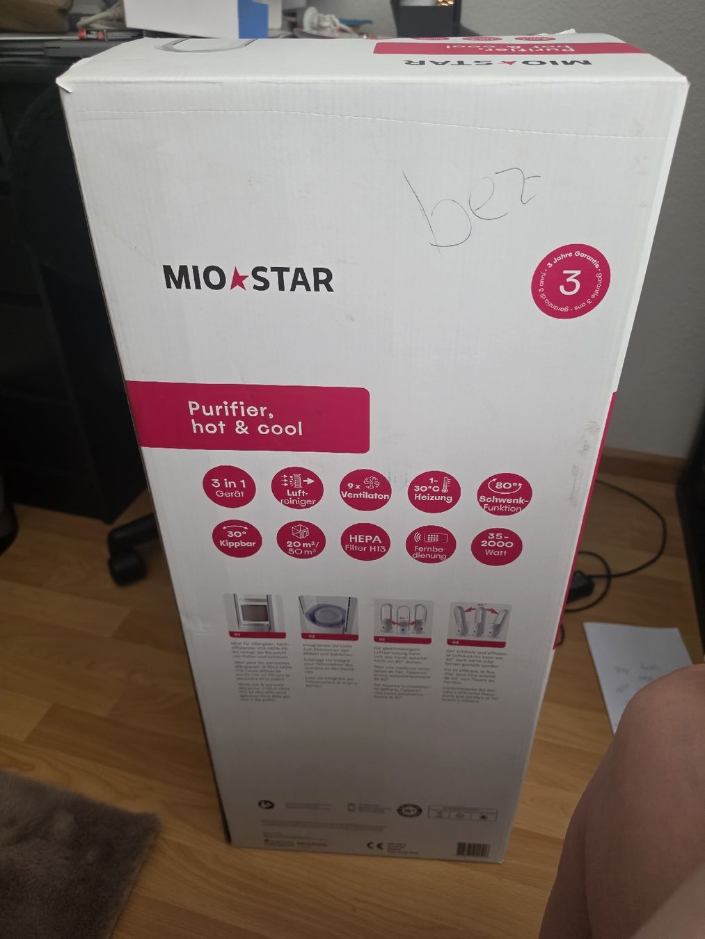 Purificatori d'aria: MIOSTAR Luftreiniger Purifier hot & cool neu – Nuovo e nell'imballaggio originale da Bubendorf venduto da Tawalch