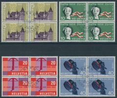 1958 - Werbemarken - Viererblock - Ersttag ET - deutsch · dt